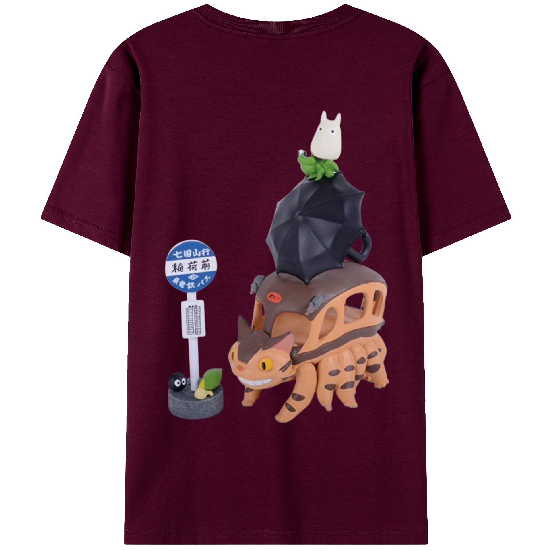 （画像用） となりのトトロ 草壁メイ 草壁サツキ My Neighbor Totoro Satsuki Kusakabe Mei Kusakabe レディース半袖Tシャツ(バックプリント)